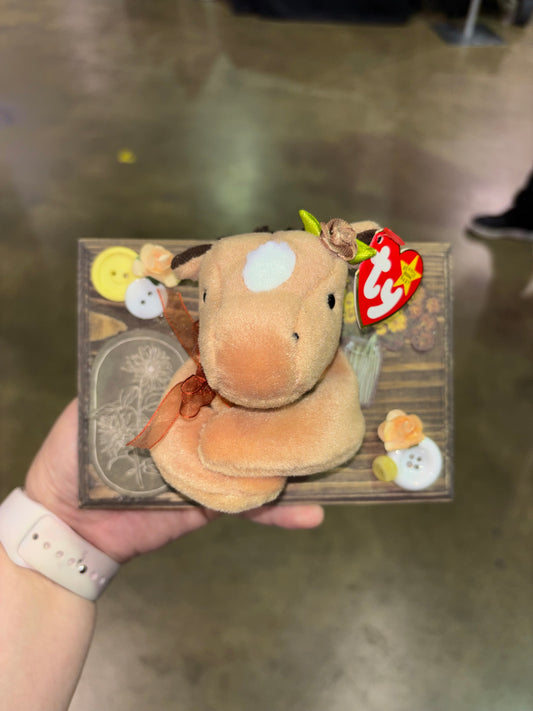 Horse plush taxidermy