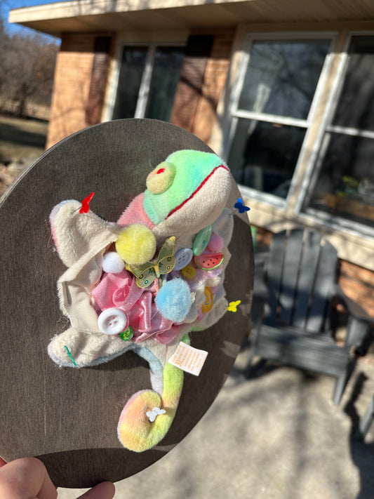 Chameleon Plush Dissection Wall hanging 