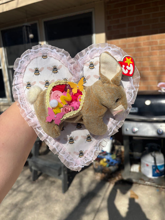 Brown bunny dissection wall hanging