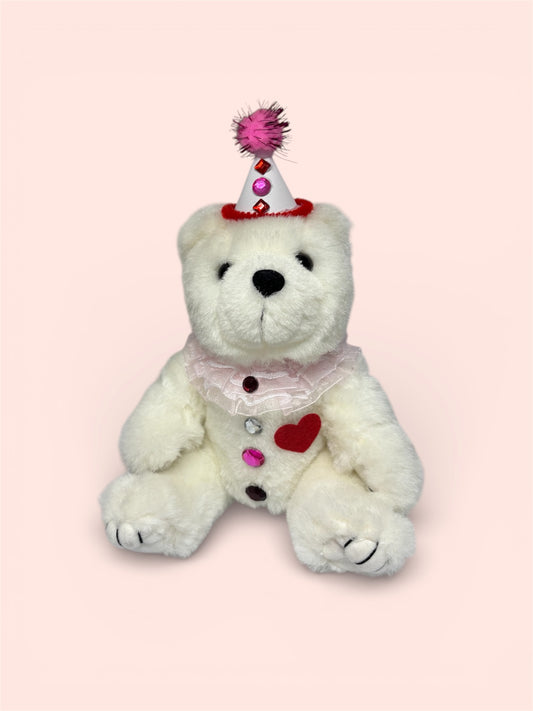 Pink and White Bear Pill Pal