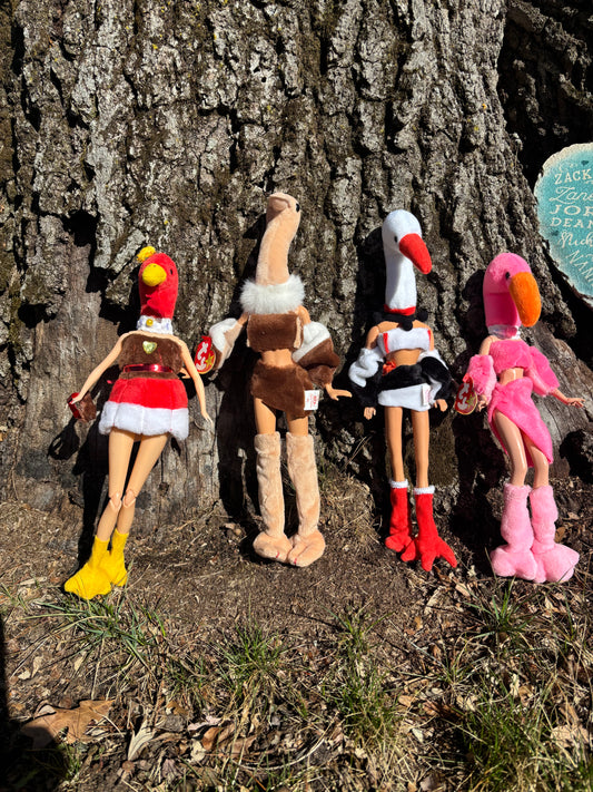 Flamingo Bird Baddie Doll