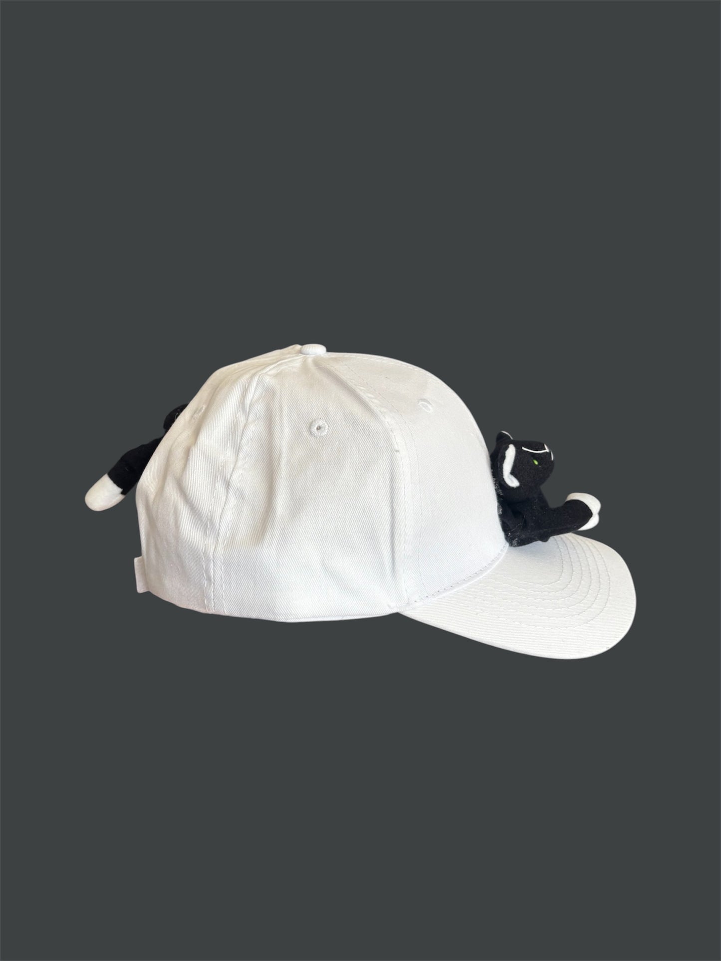 Black and white Kitty hat