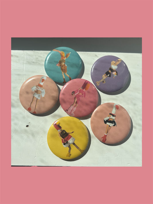 Baddie Bird Buttons Pack of 6