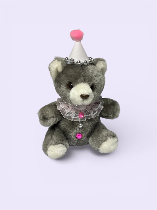 Pink and Gray Bear Pill Pal