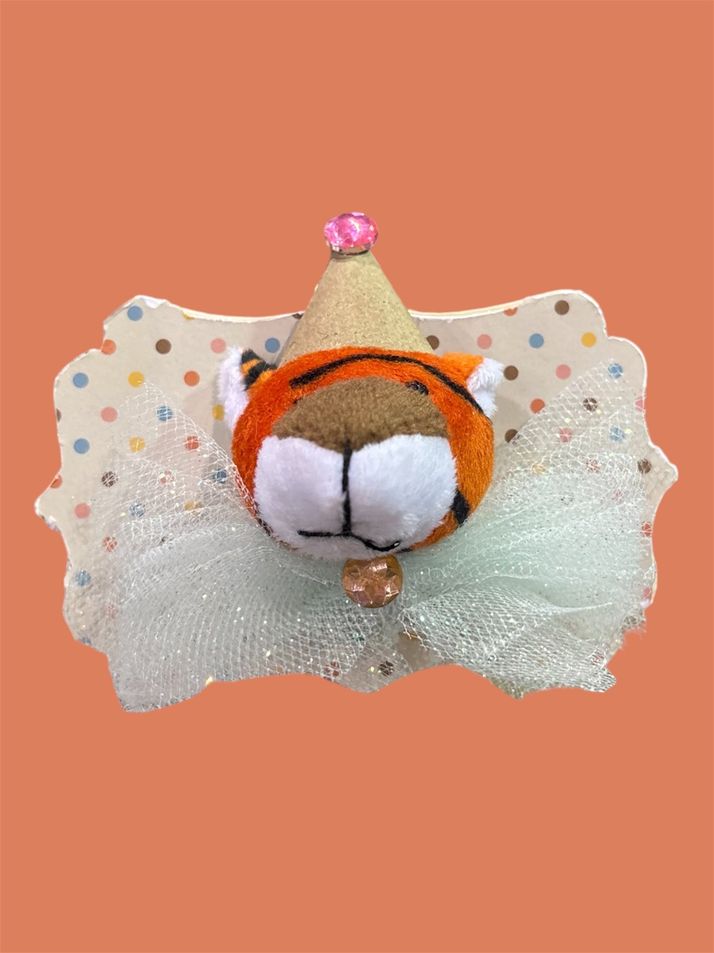 Tiger mini plush taxidermy