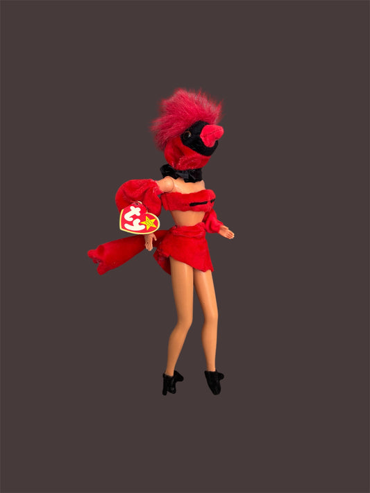 Cardinal Baddie bird Doll