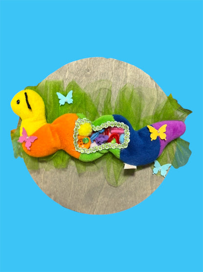 Inchworm Plush Dissection Wall Art