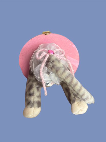 Pink and Gray kitty booty