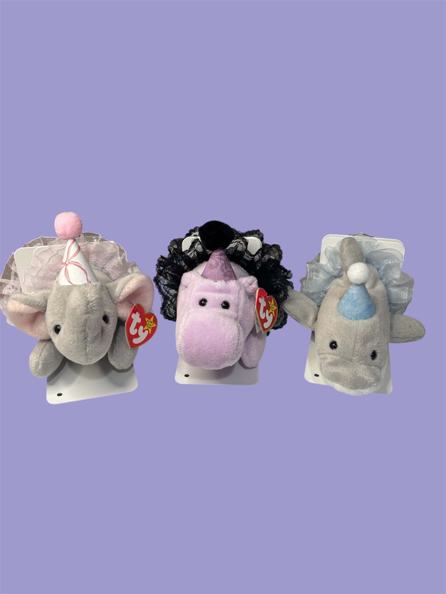 Purple Hippo Bookends!
