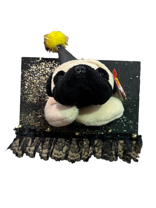 Sparkly pug plush dissection