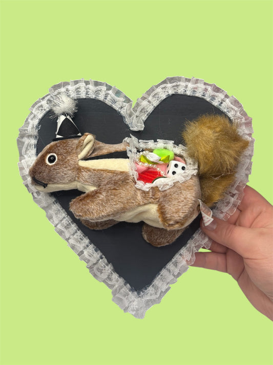 Chipmunk Plush Taxidermy Wall Art
