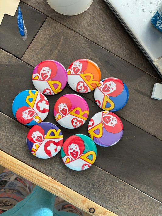 Recycled beanie bag buttons!