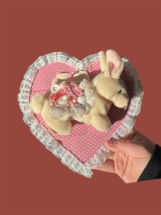 Bunny Dissection Plush Taxidermy Wall Hanging