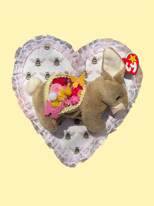 Brown bunny dissection wall hanging