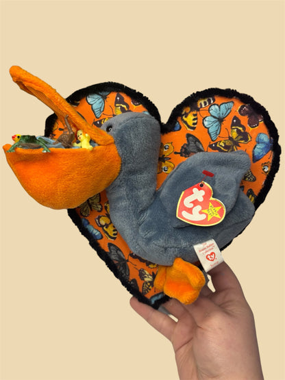 Pelican Plush Taxidermy wall hanging
