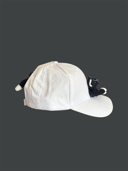 Black and white Kitty hat