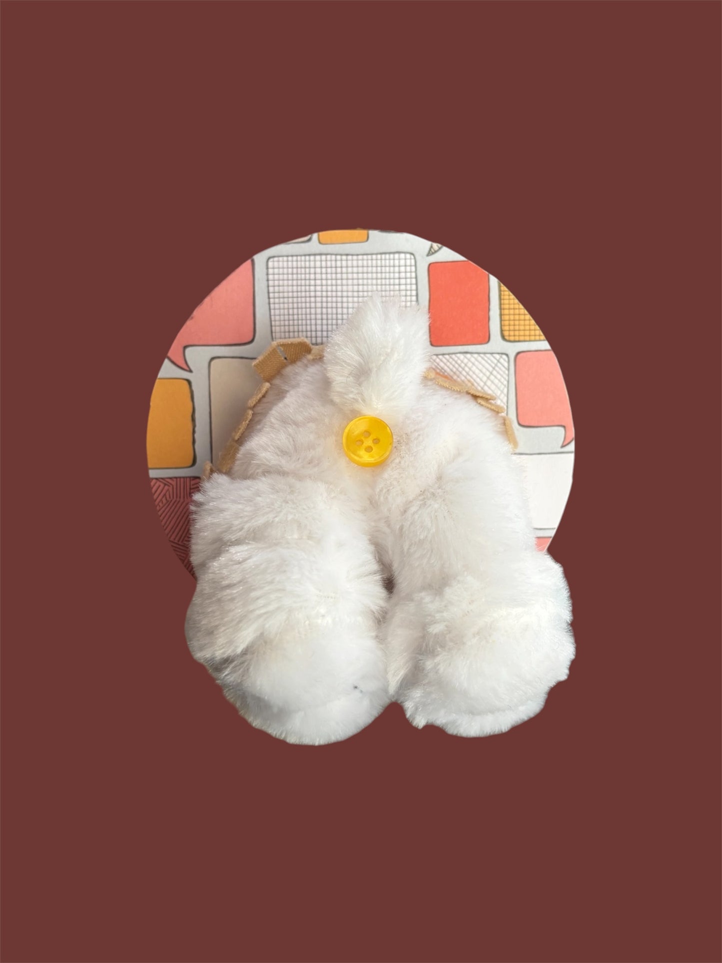 Yellow and White dog Booty