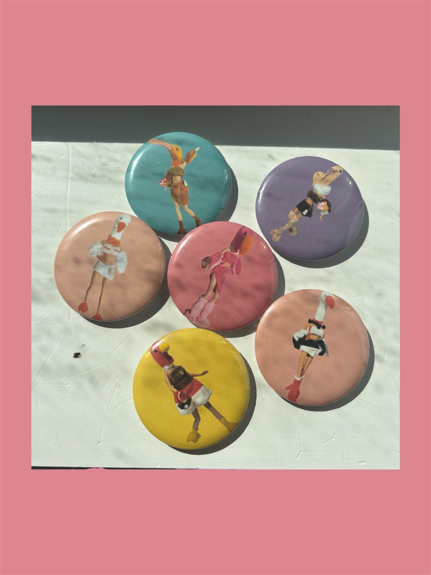 Baddie Bird Buttons Pack of 6