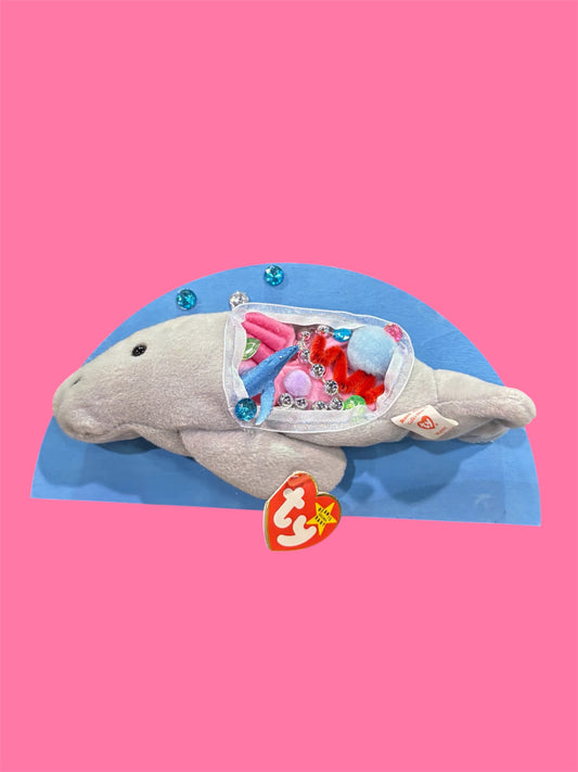 Manatee bubbles dissection art