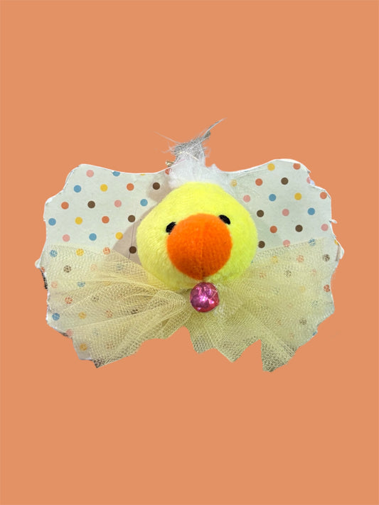 Polkadot chicken, mini plush taxidermy