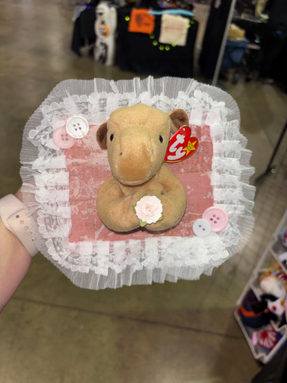Flower horse plush taxidermy