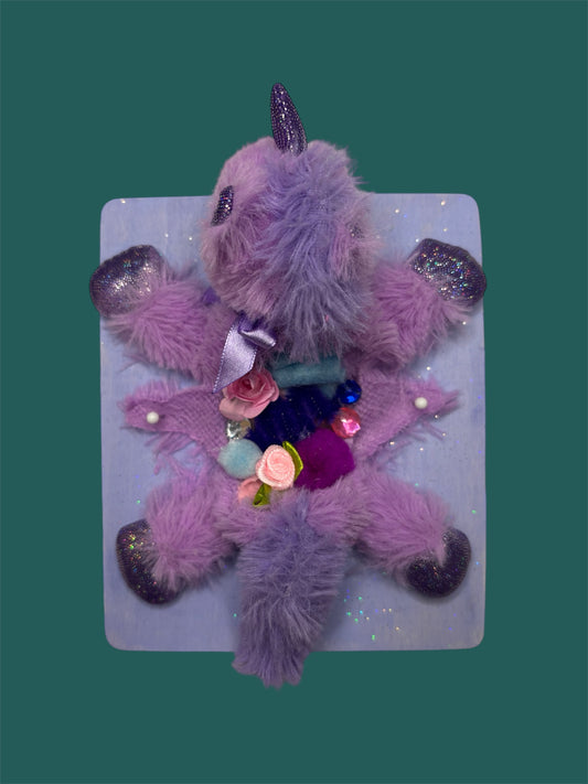 Purple Small unicorn dissection wall art
