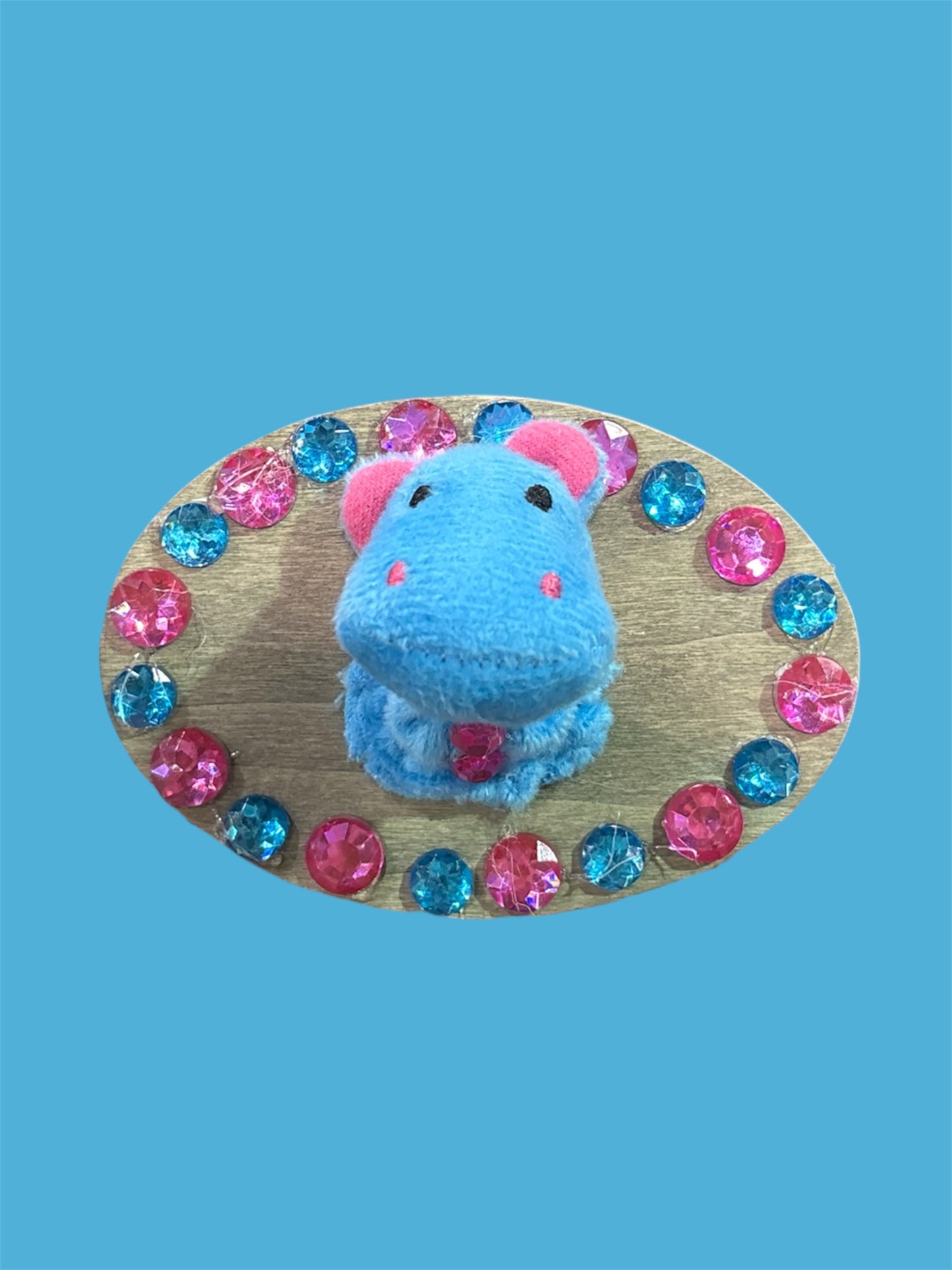 Hippo mini plush taxidermy
