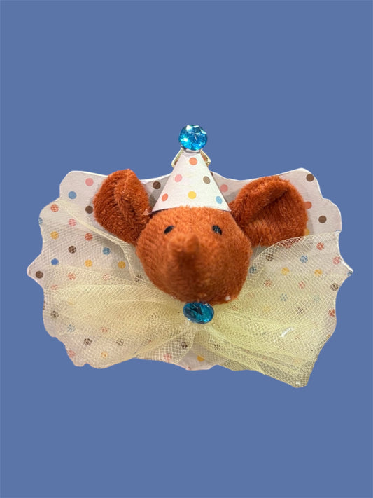 Polkadot elephant, mini plush taxidermy