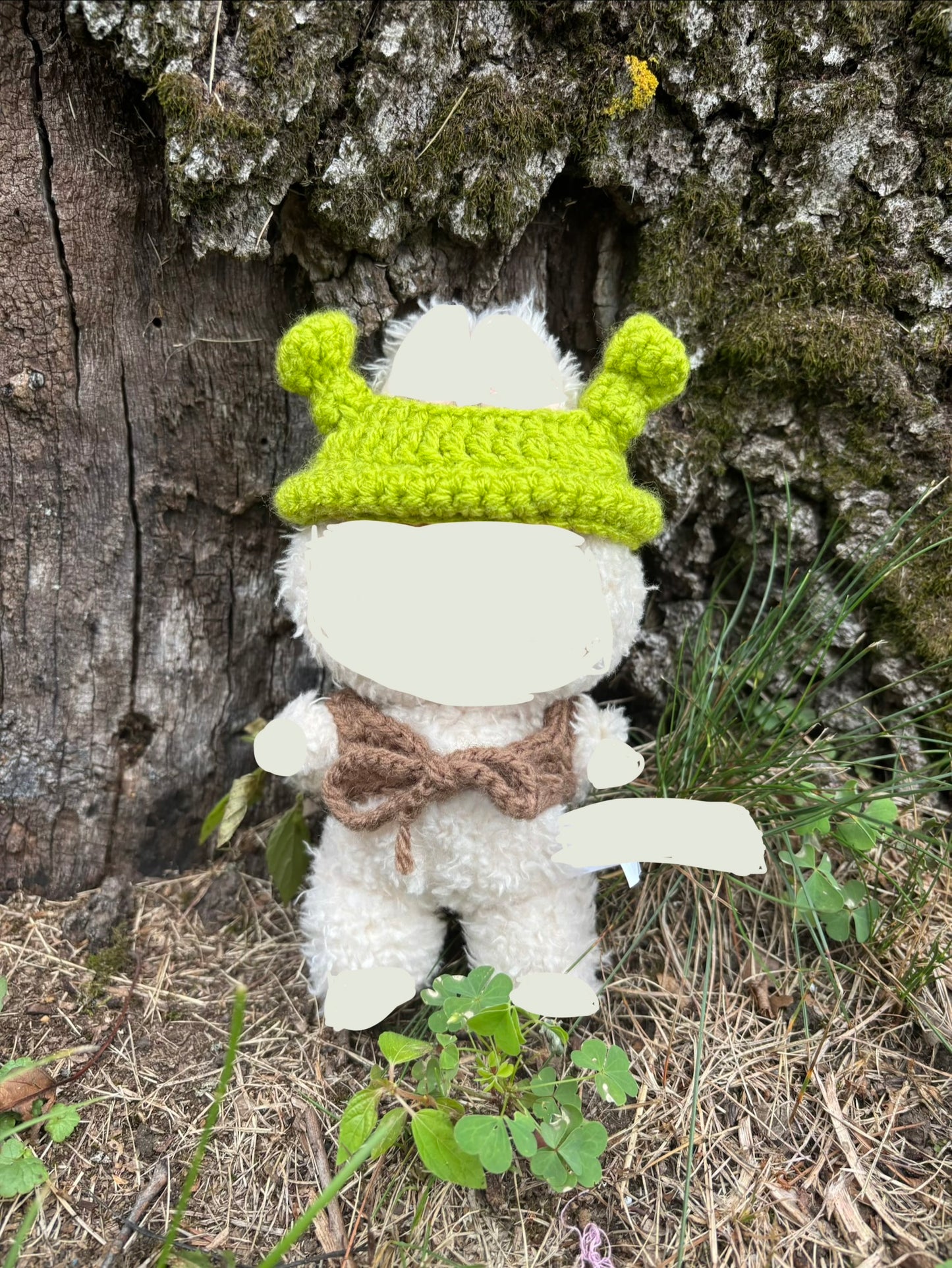 Shrek inspired Crochet Clothes for 17cm plush pendant