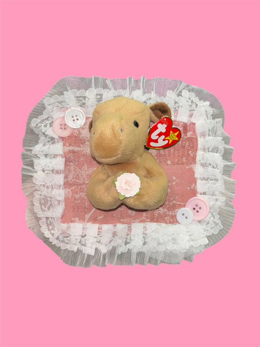 Flower horse plush taxidermy