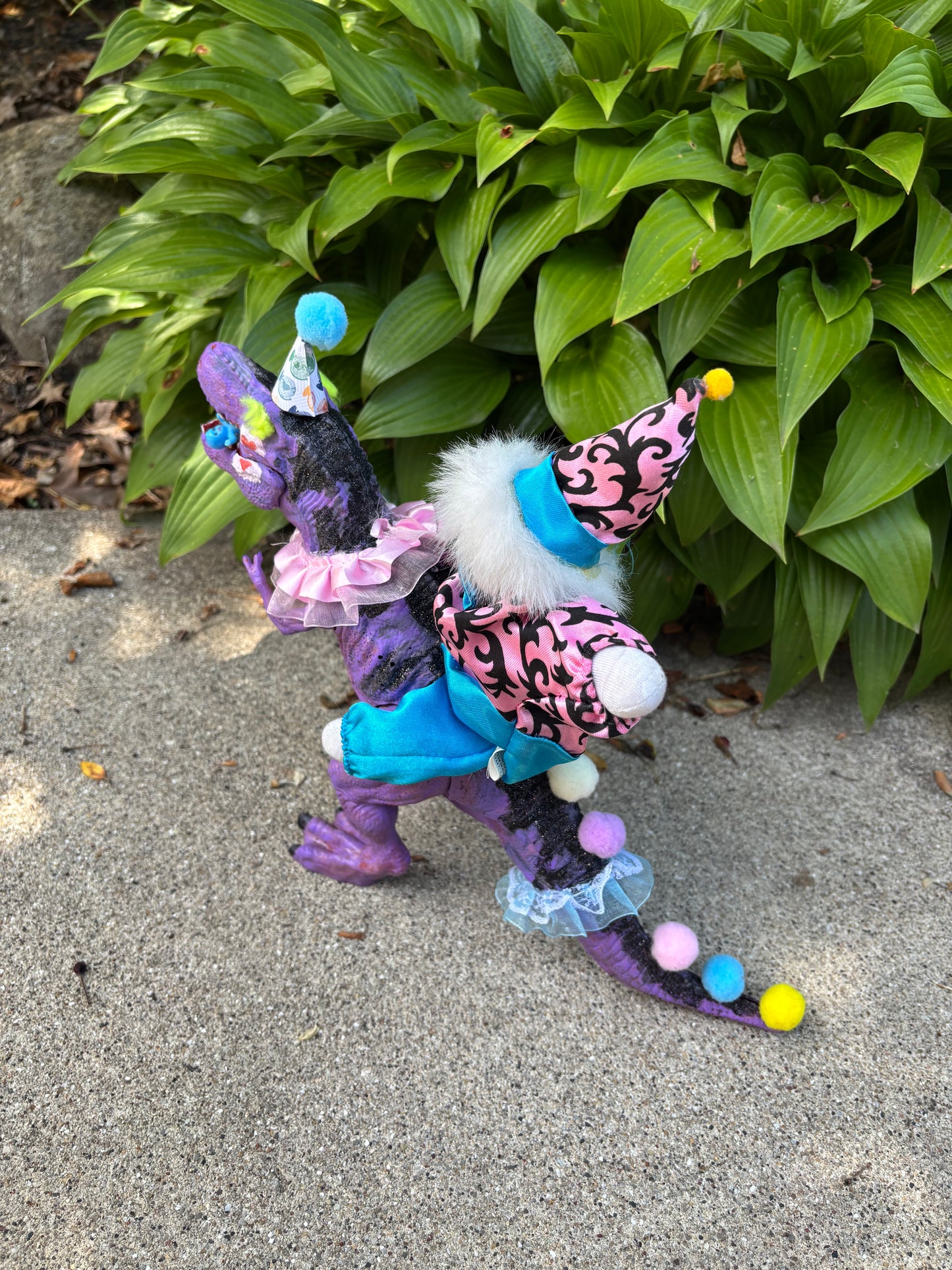 Dino Clown Art Piece