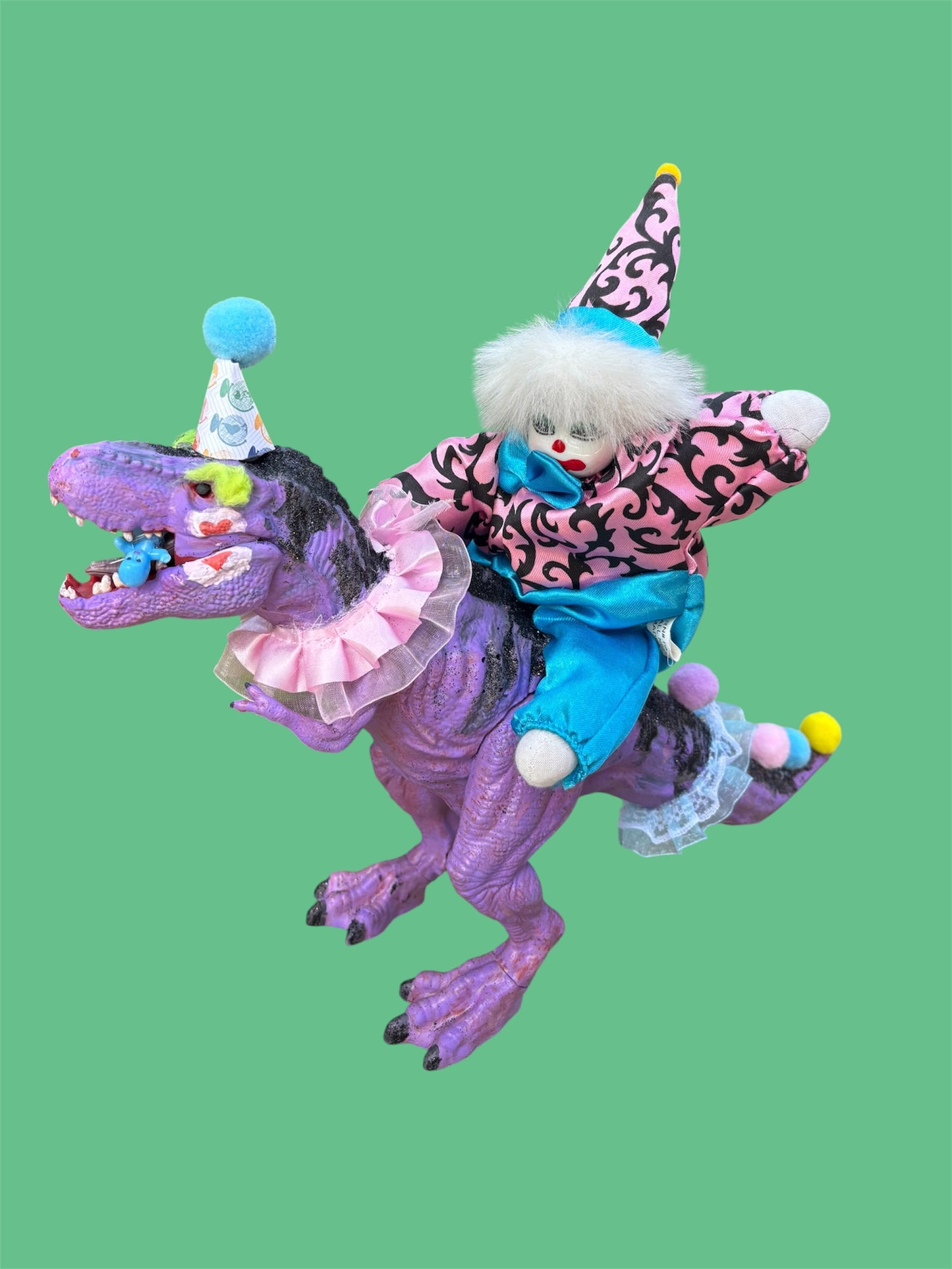 Dino Clown Art Piece