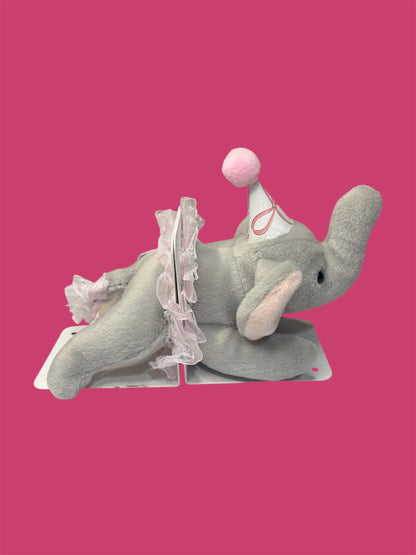 Pink Elephant Book Ends