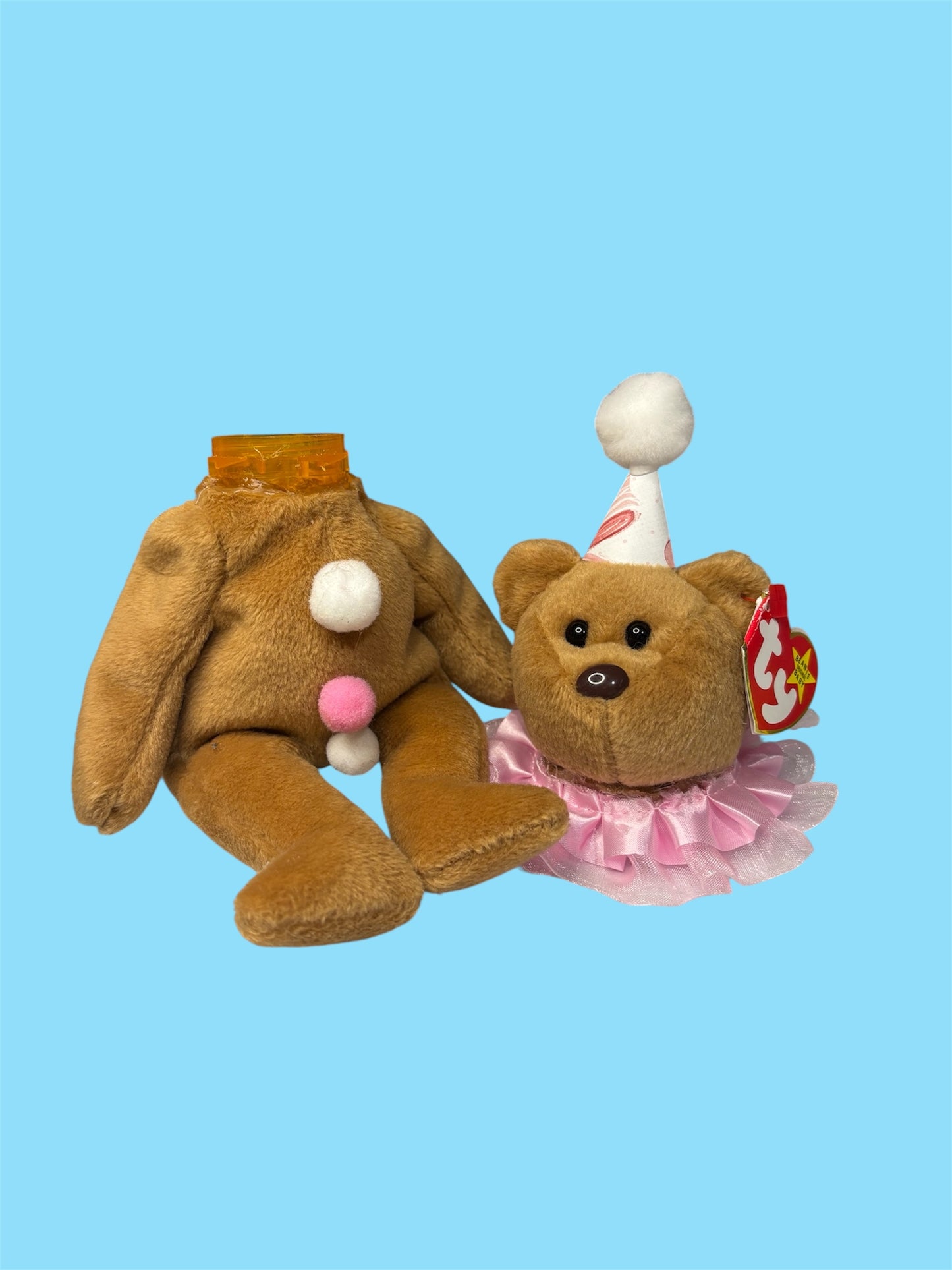 Brown Pink Bear Pill Pal