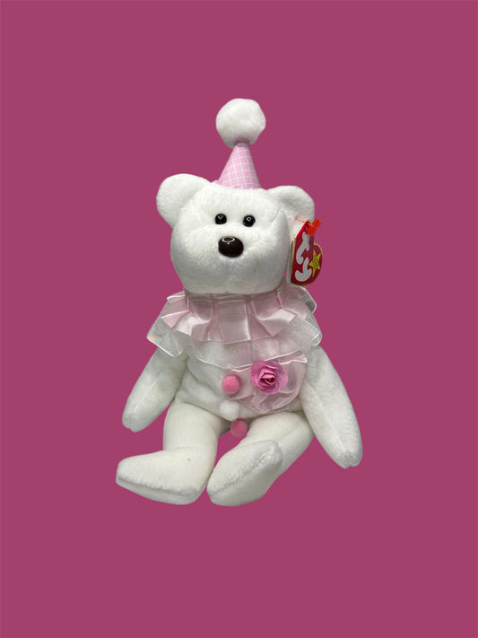 White and Pink Bear Pill Pal