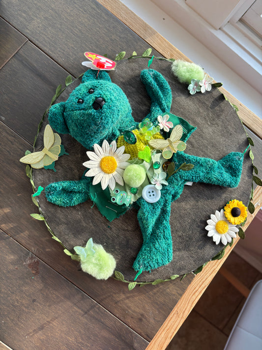 Bear Plush Taxidermy Wall Hanging