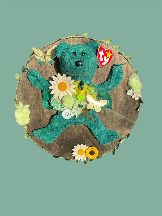 Bear Plush Taxidermy Wall Hanging